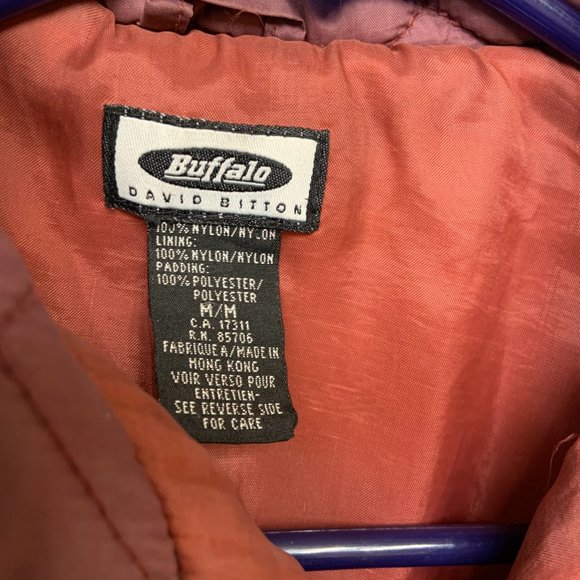 buffalo david bitton | Burgundy Quilted Jacket - Women Size Medium (M) - Picture 2 of 9